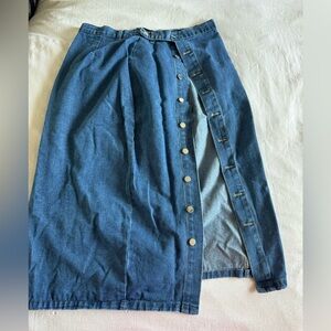 Plus size Denim Skirt